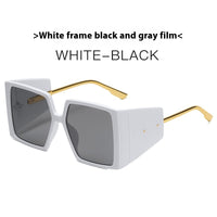 White Frame Black And Gray