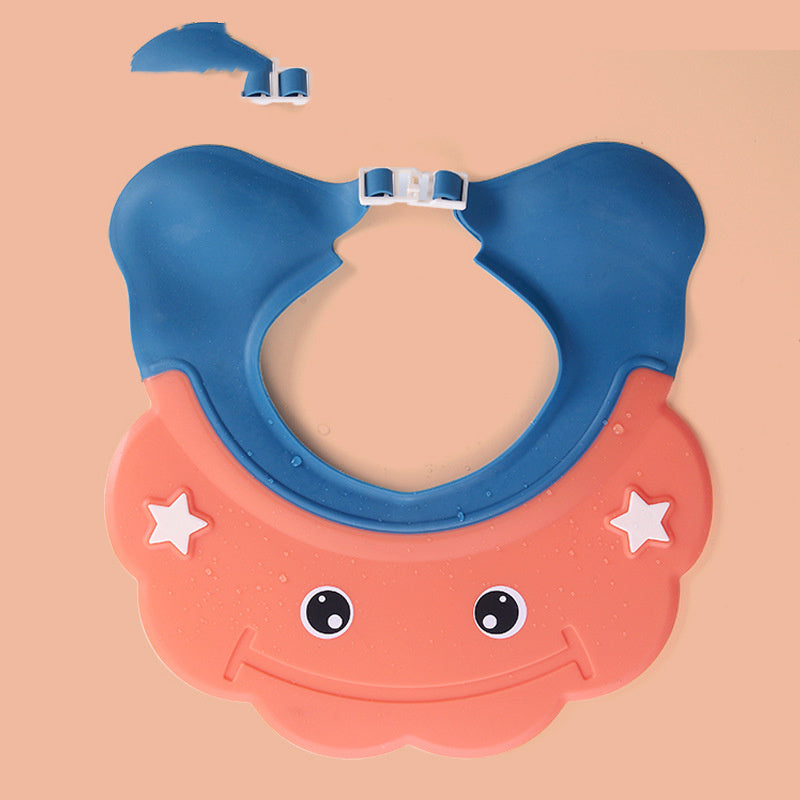 SplashGuard Adjustable Baby Shampoo Cap – Soft Bath Visor for Tear-Free Washing