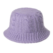Crossborder Hot Sale Autumnwinter New Woolen Twist Knitted Fisherman Hat