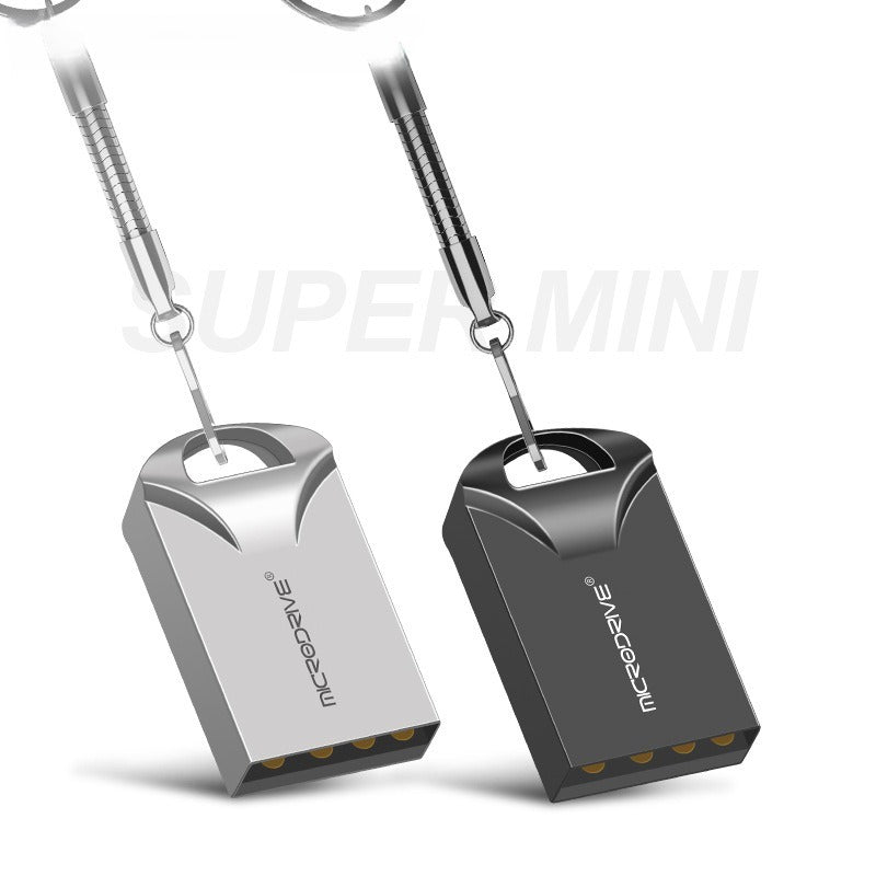 Mini Metal USB Flash Drive – High-Speed USB 3.2, Waterproof Keychain (128GB–1TB)