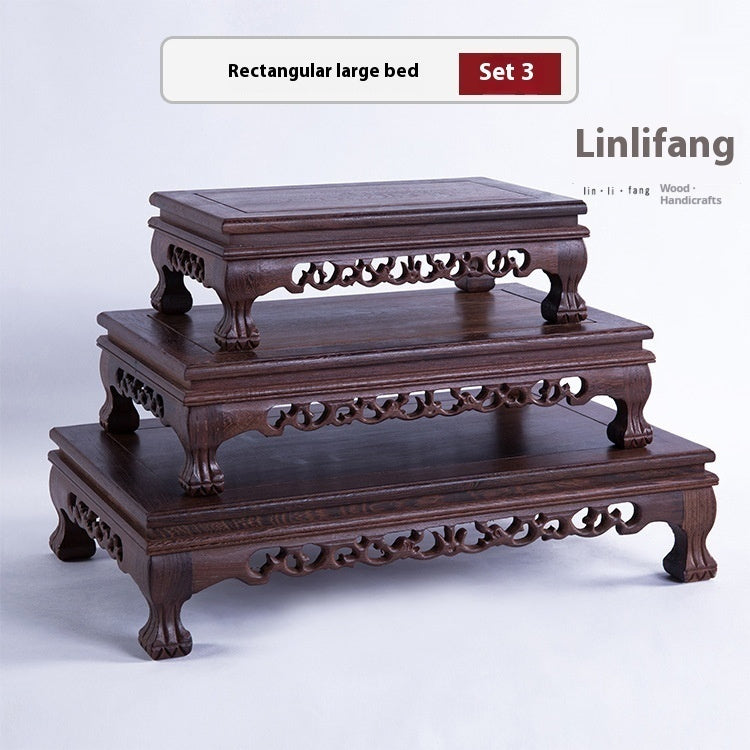 Door Frame Decoration Base Home Carving Solid Wood Crafts Bracket