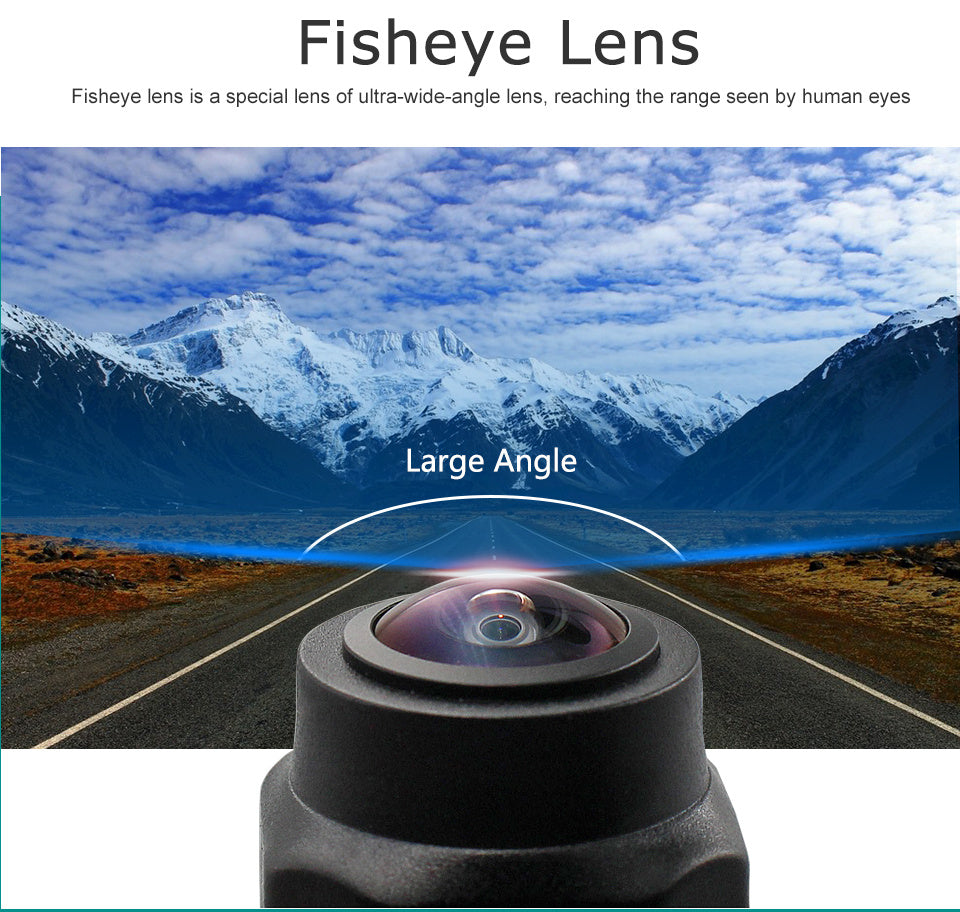 Car Rear View Wide-Angle Night Vision Camera, 170° Angle, WiFi, IP67 Waterproof