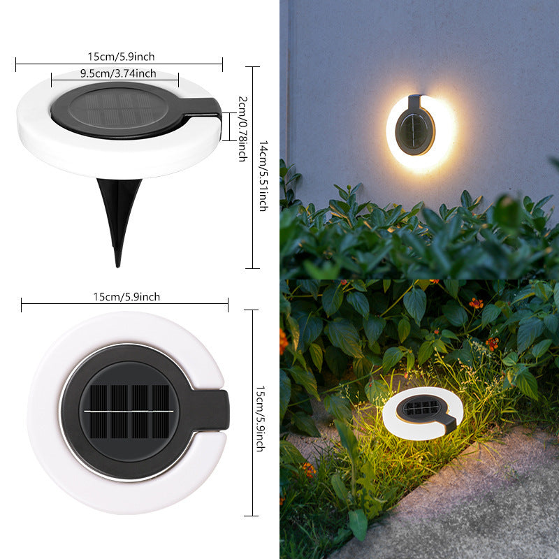 Solar Outdoor Courtyard Stairs Yard Waterproof Garden Lawn Folding Floor Lamp