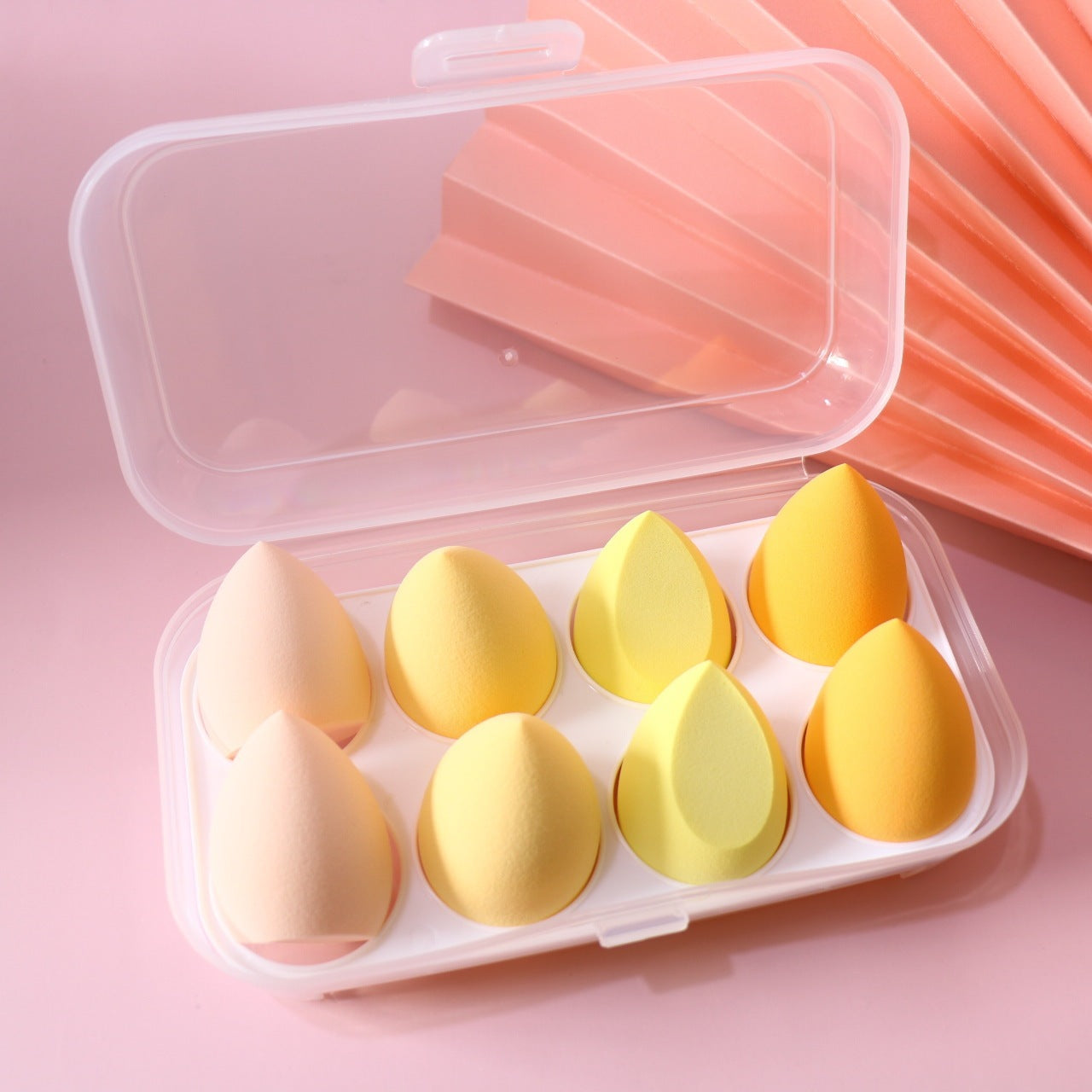 Hydrophilic Beauty Blender Sponge Set – Soft, Rebound Makeup Eggs in 4 or 8-Piece Sets