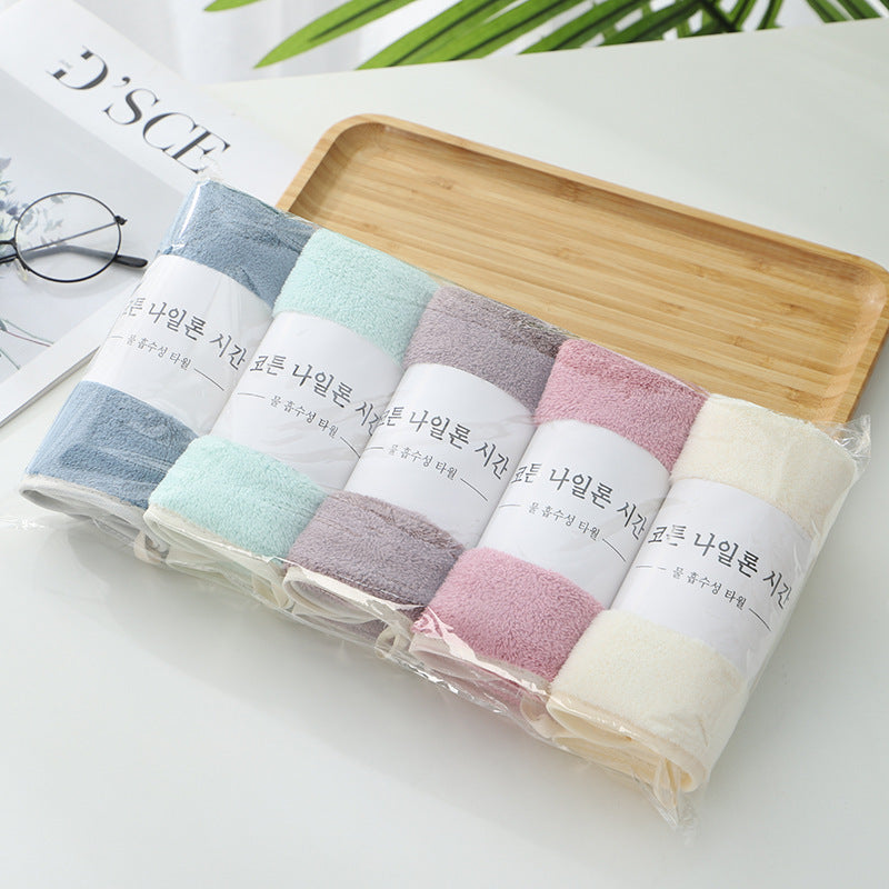 High-density Coral Fleece Thickened And Strongly Absorbent Face Towel