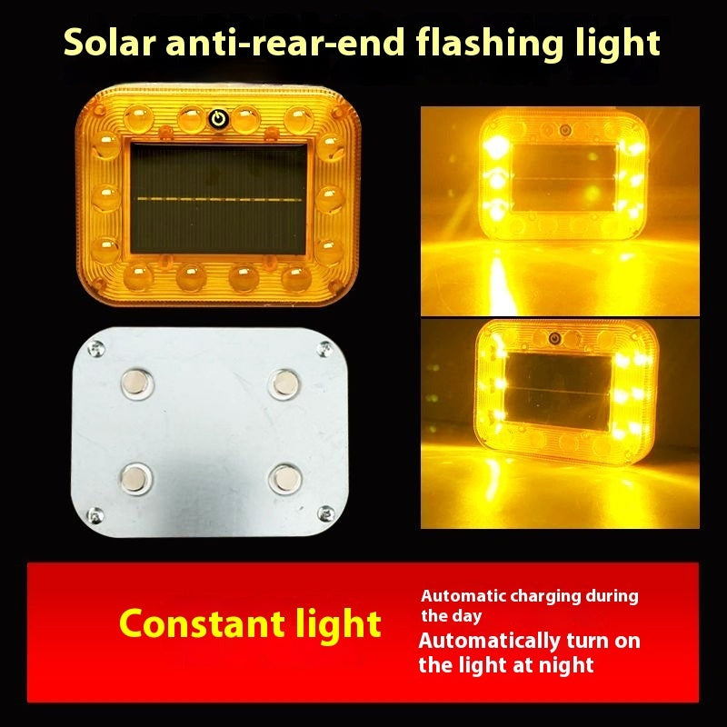 Touch Car Solar Strobe Light Multi-mode
