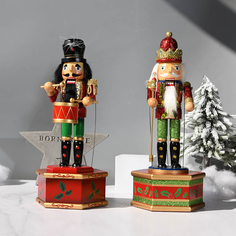King Soldier Music Box Painted Doll Music Box Crafts