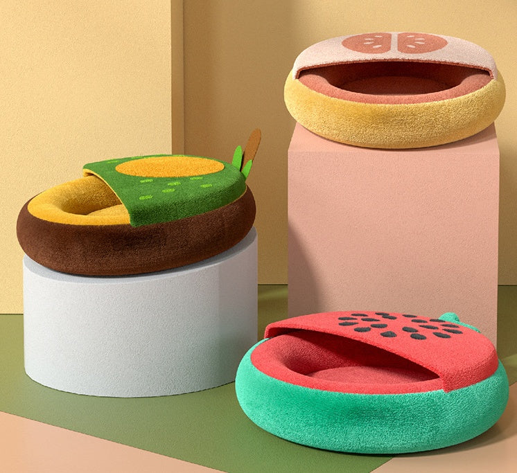 Pet Fruit Quilt Nest Keeps Warm In Autumn And Winter