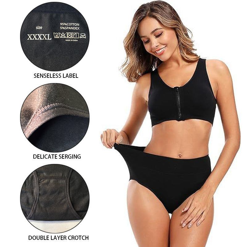 Women’s High-Waist Shaping Underwear – Control Briefs (Plus Size)