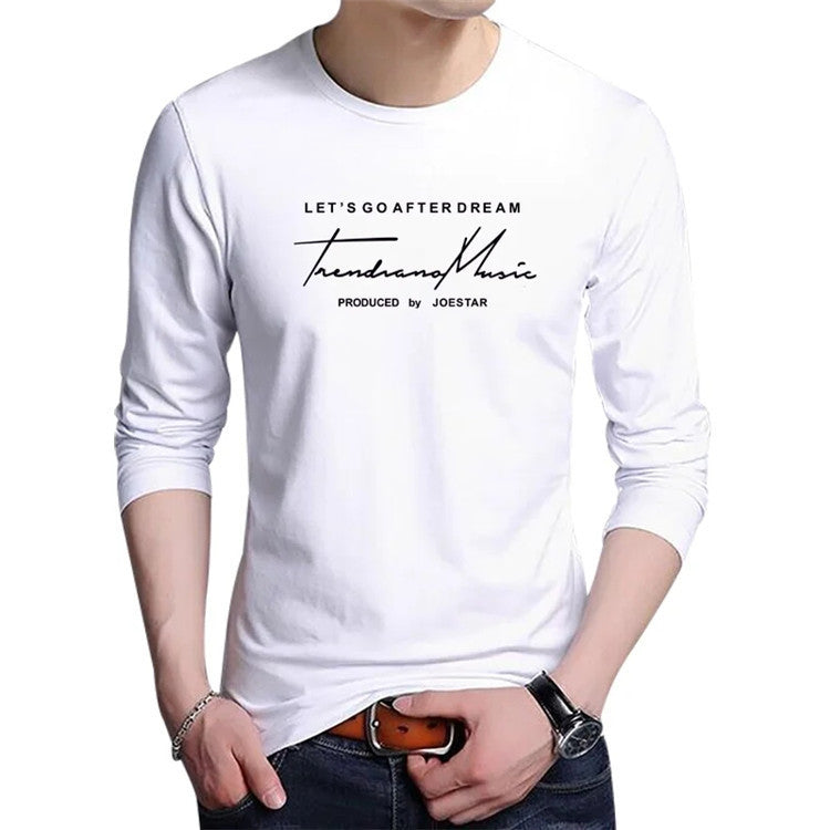 Men's Trendy Long Sleeve T-shirt Bottoming Shirt
