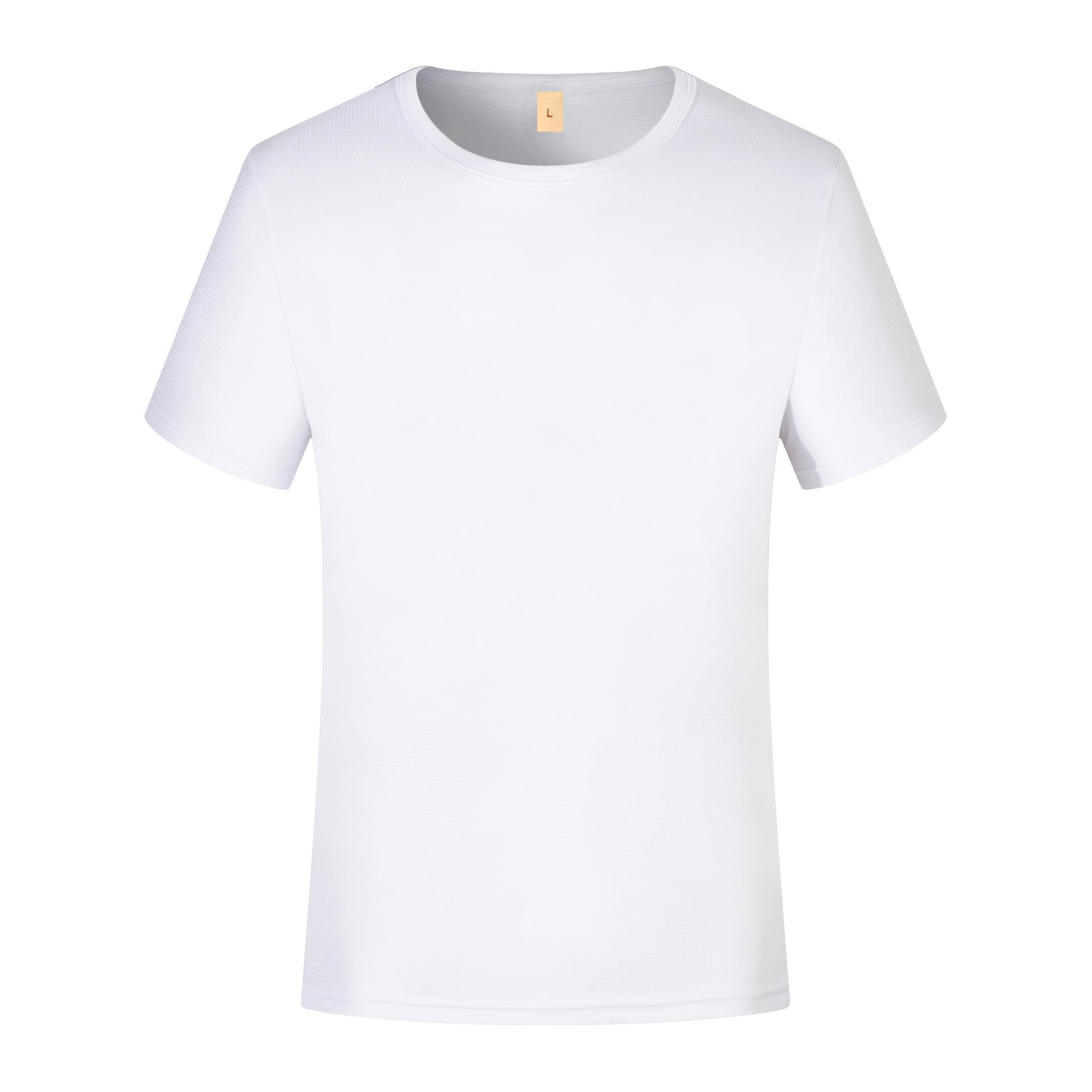 Summer Small Plaid Round Neck Short-sleeved Quick-drying T-shirt