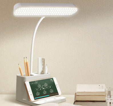 USB Dual-purpose Charging And Plug-in Eye-protection Lamp Office Writing Desk Lamp