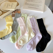 Seamless Tube Combed Cotton Striped Bunching Socks