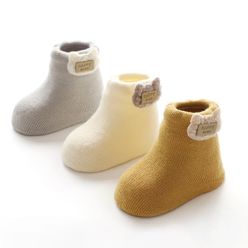 Mesh Cartoon Twist Striped Baby Socks