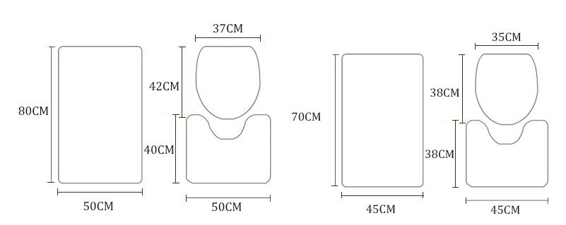 Simple Geometric Waterproof Polyester Shower Curtain – Bathroom Decor