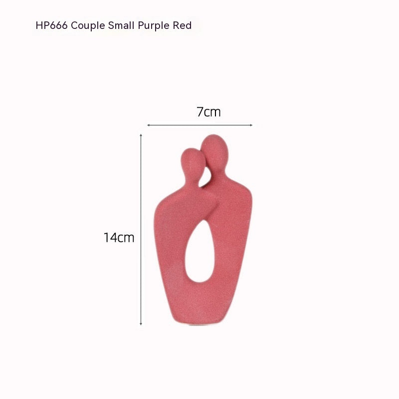 Home Creative Minimalistic Abstraction Couple Decoration
