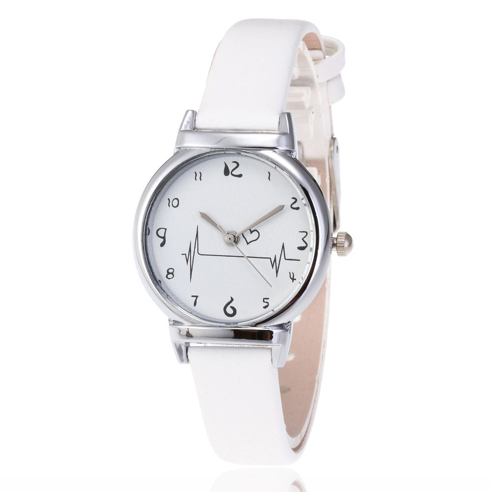 ECG Digital Surface Women's Belt Simple Fashion Trend Quartz Watch