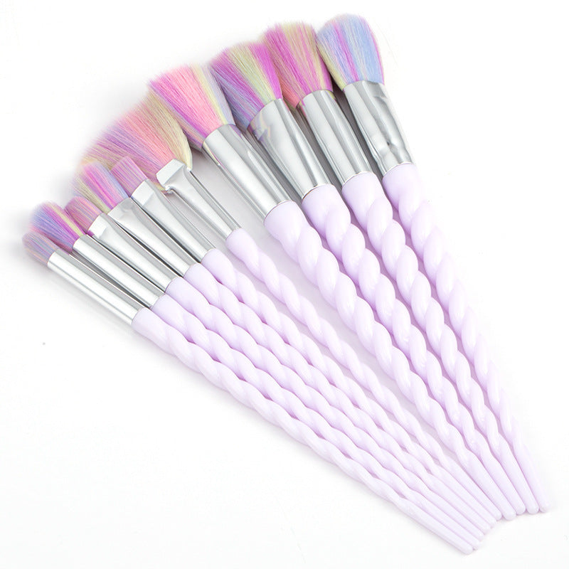 10 Pcs Makeup Brushes Kit – Foundation, Blending, and Blush Beauty Tools