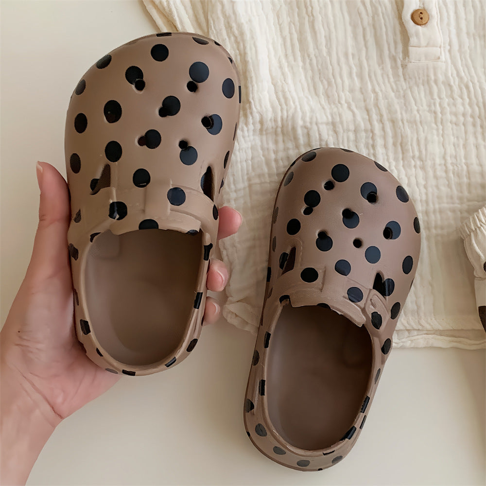 Cute Polka Dot Children's Toe Cap Sandals