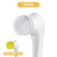 Plush cloth brush head
