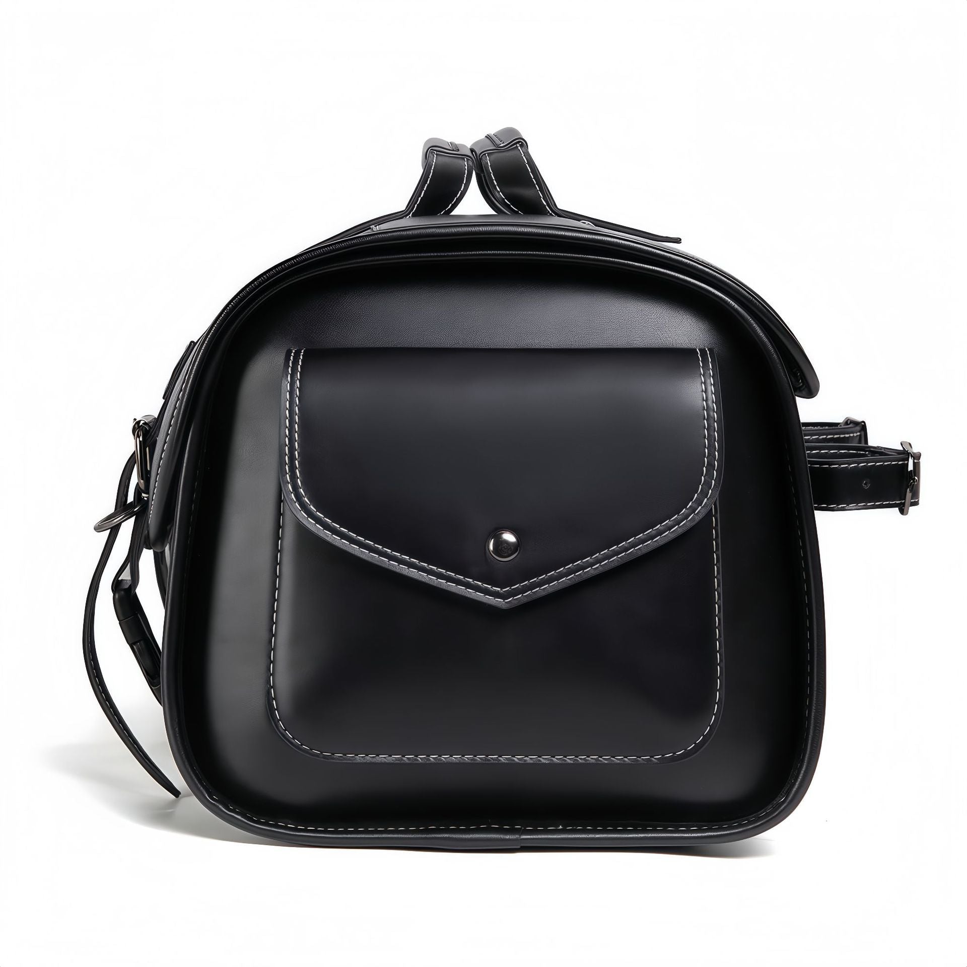 Cross-border Hot Sale Motorcycle Tail Coded Lock Of Bags And Suitcases Side Bag Prince Cruise Modified Side Bag Dark Punk