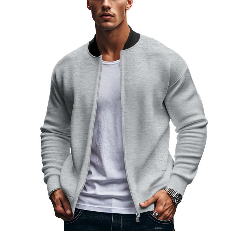 Long-sleeve Zipper Baseball Uniform Coat Jacket