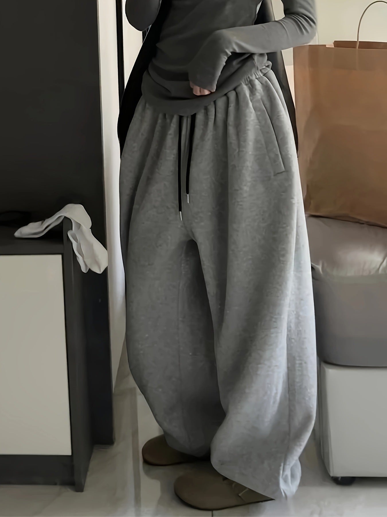 Corduroy Loose Fit Casual Pants – Unisex Japanese Korean Style Trousers
