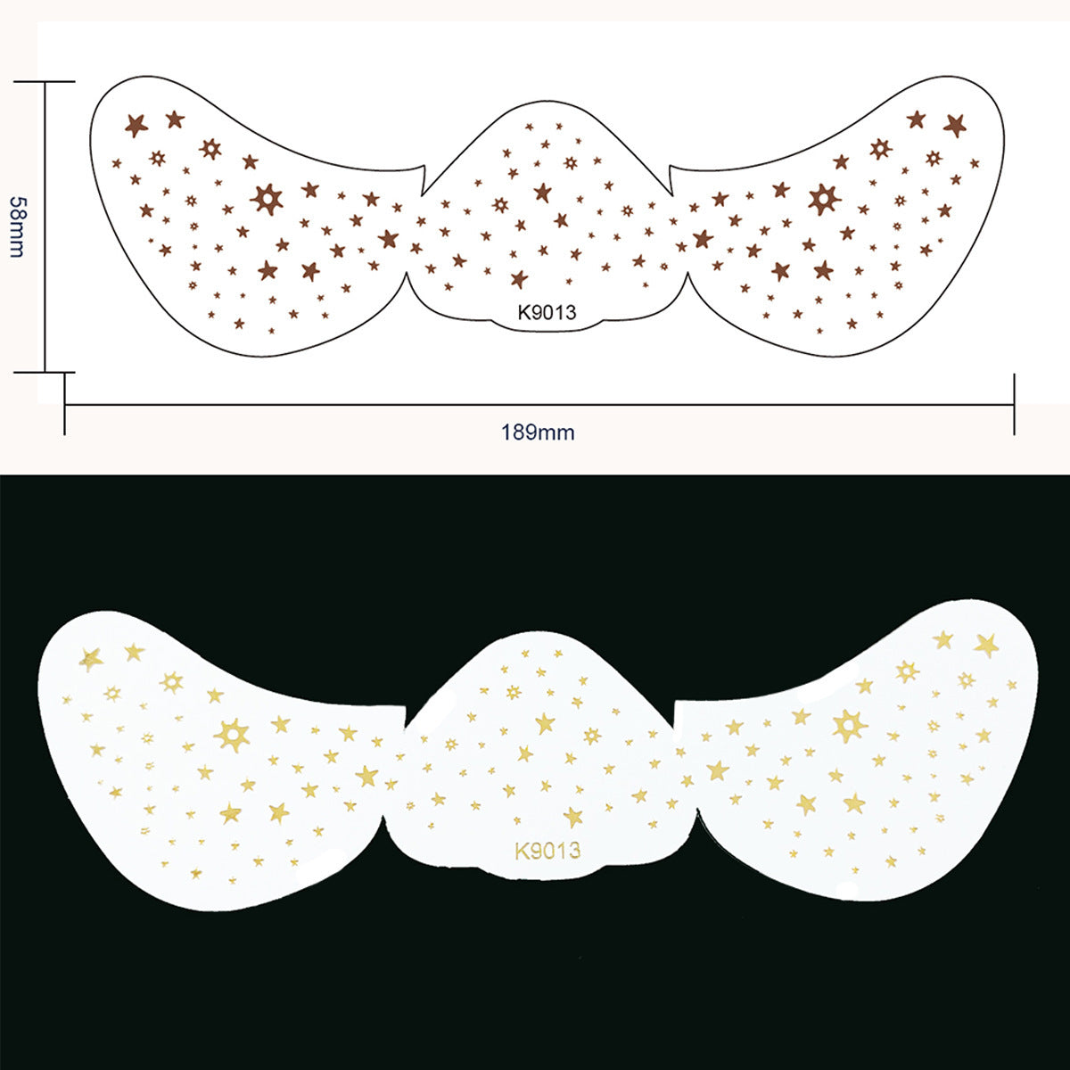Freckle Tattoo Stickers – Waterproof Gold Dot Face & Eye Makeup Stickers for Women