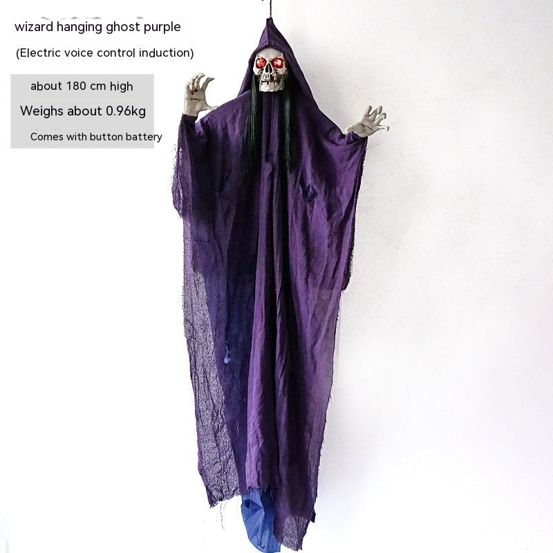 Halloween Hanging Ghost Decoration – Spooky Death Festival Haunted House Prop