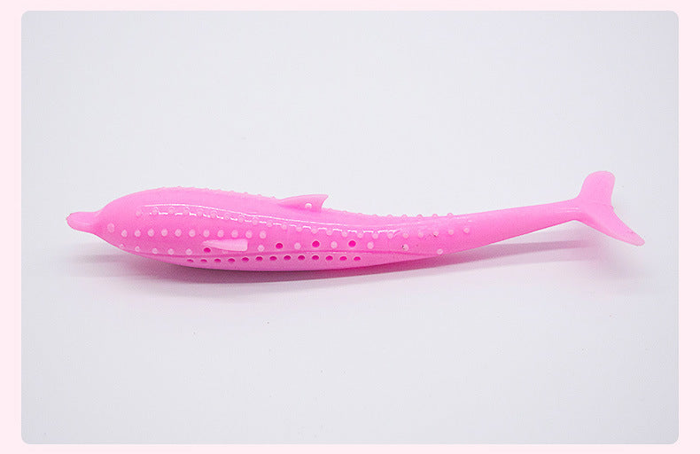 Teeth Cleaning Silicone Fish Pet Toy Molar