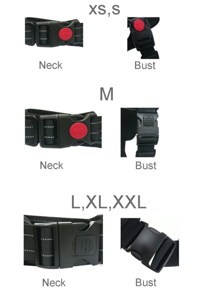 Heavy-Duty Explosion-Proof Chest Harness for Pets