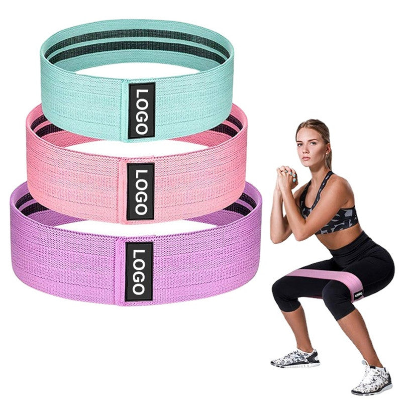 Fabric Resistance Bands Set – Non-Slip Hip Circle Bands