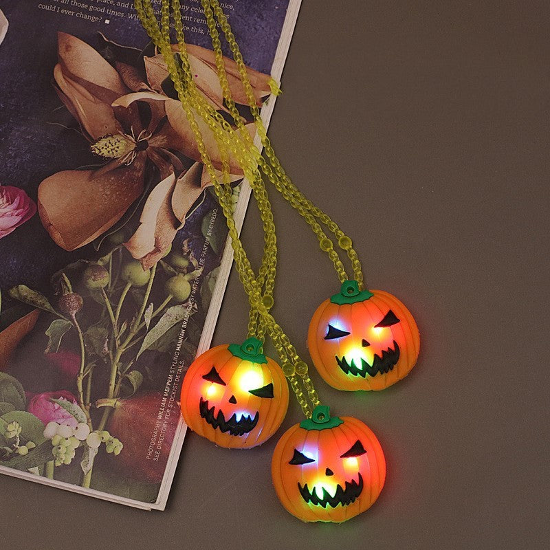 Halloween Glowing Pumpkin Ring – Light-Up Lantern Prop and Party Gift