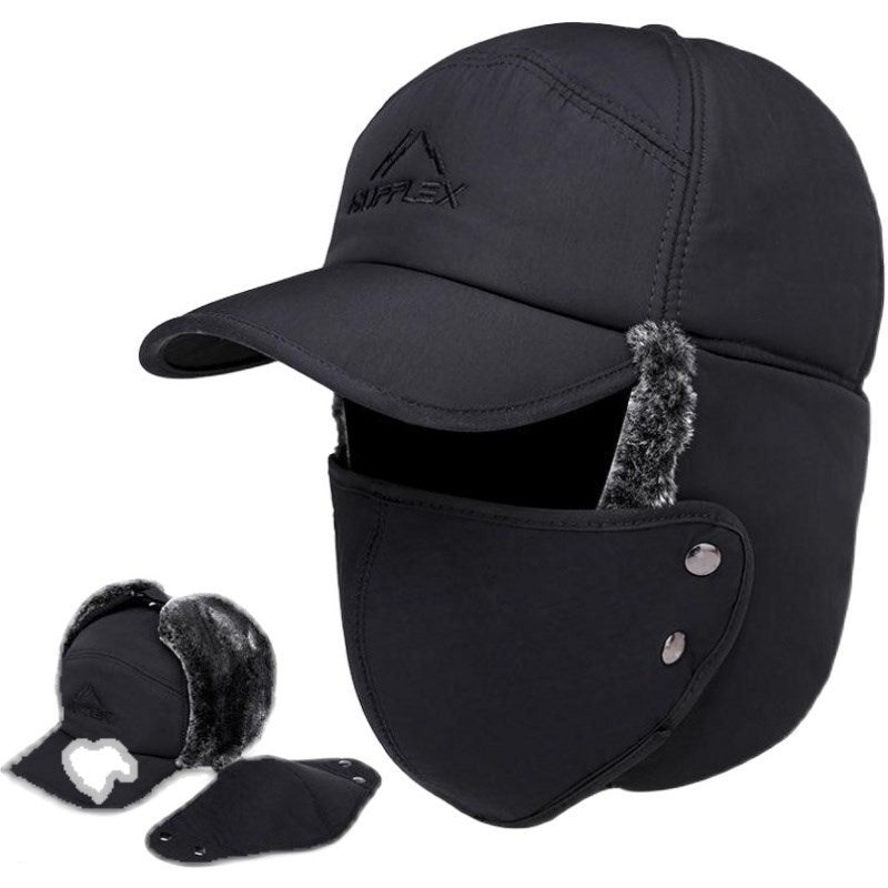 Warm Cotton-Padded Hats for the Elderly
