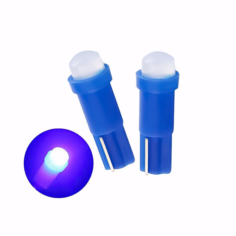 Car Bulb Ceramic T5 LED Instrument Light, T5 1SMD 3D Astigmatism COB Indicator and Makeup Light