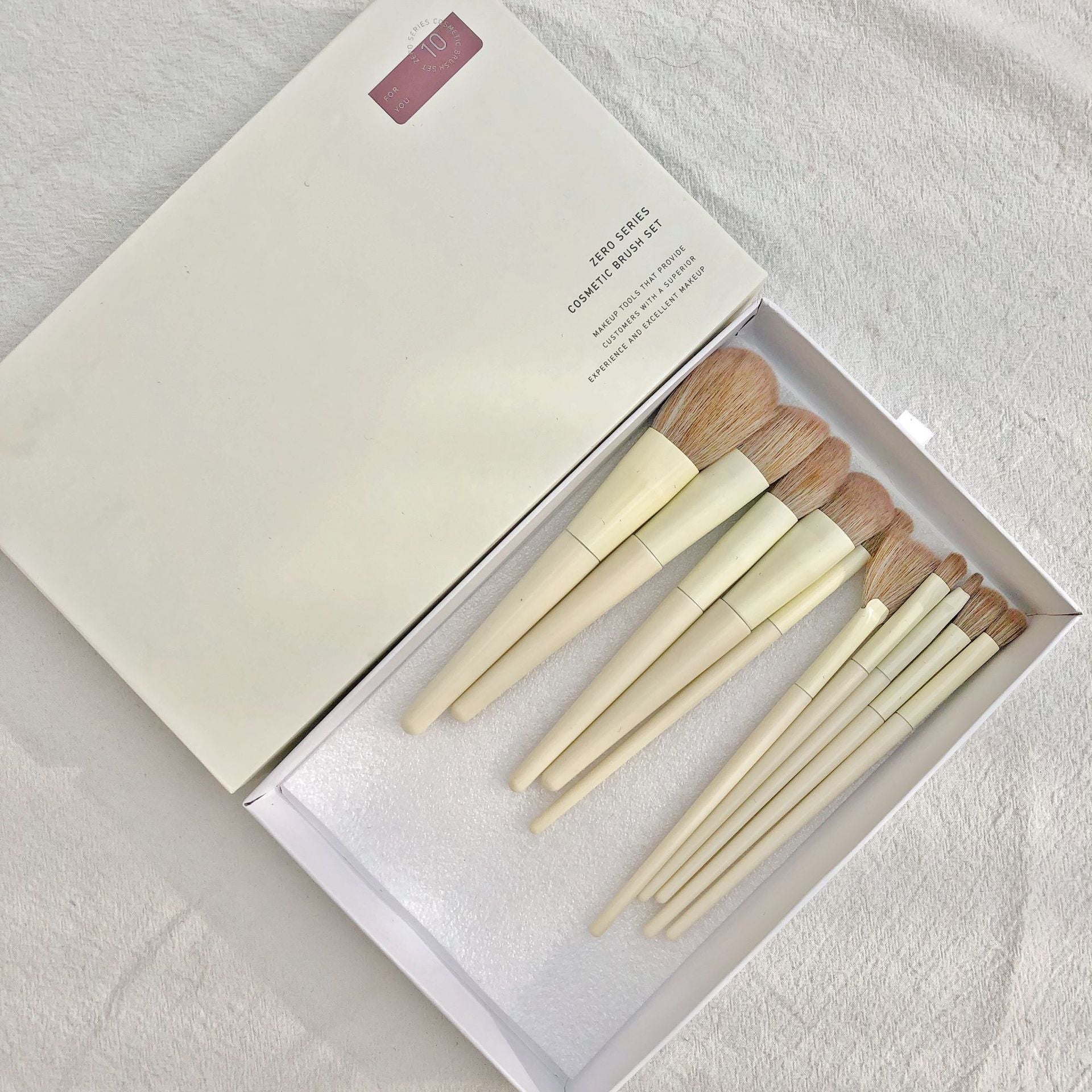 Mixed Hair Makeup Brush Set – Foundation, Concealer & Cover Brushes