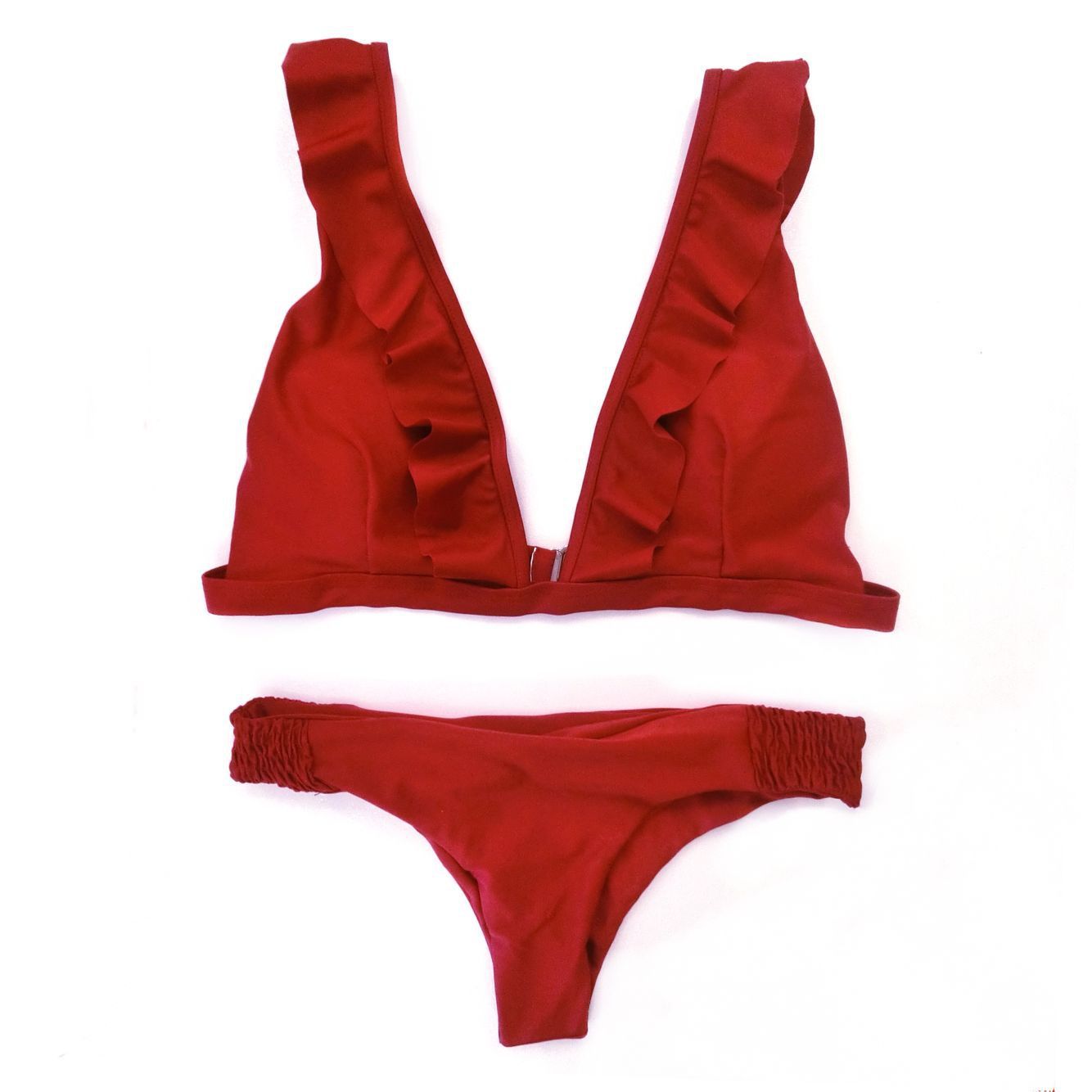 Women's Plus Size Bikini Set – Polyester Two-Piece Swimwear