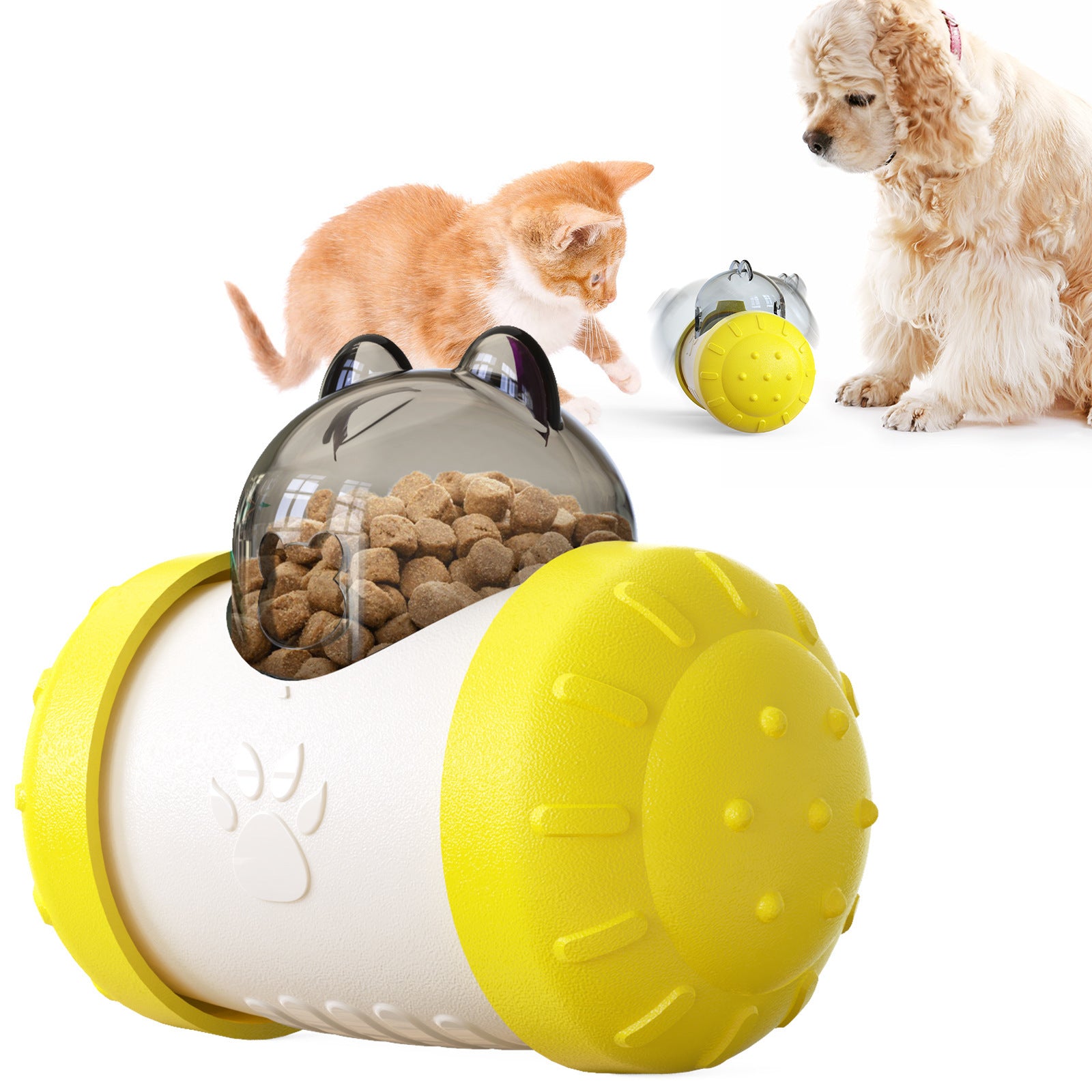Interactive Treat Dispensing Tumbler Toy for Cats and Dogs