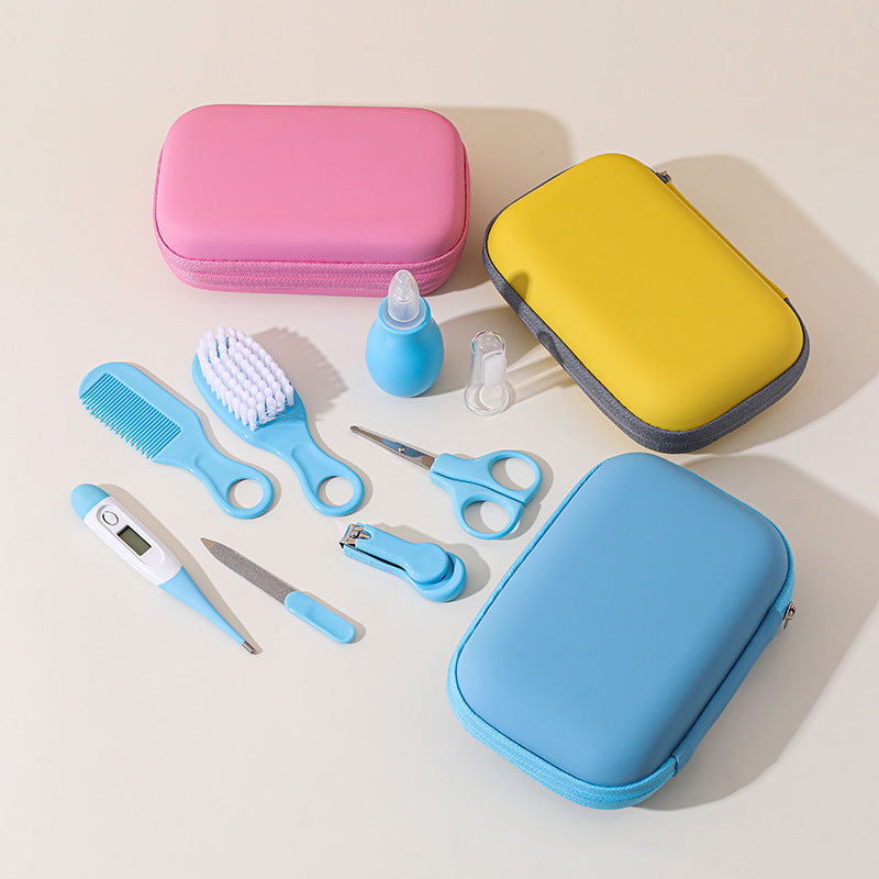 8-Piece Baby Nail Care Set – Nail Clippers, Scissors & Grooming Tools in EVA Bag