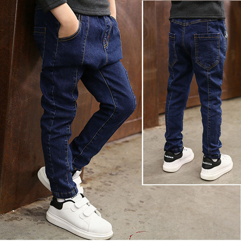 Unisex Kids Relaxed Fit Stretch Denim Jeans Everyday Casual