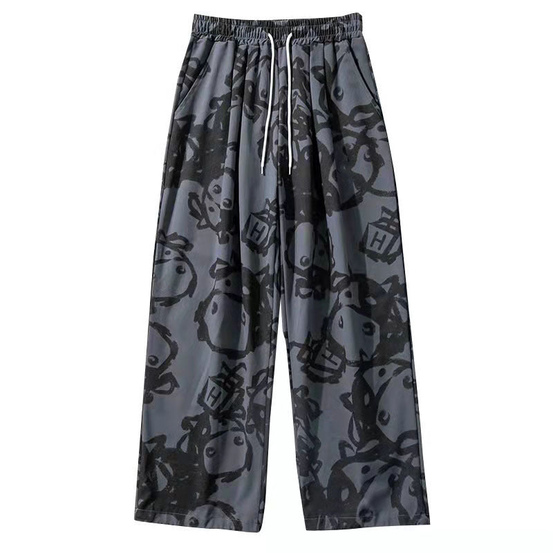 Men’s Graffiti Retro Street Style Casual Pants