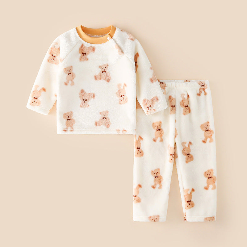 Children's Loungewear Thick Warm Cartoon