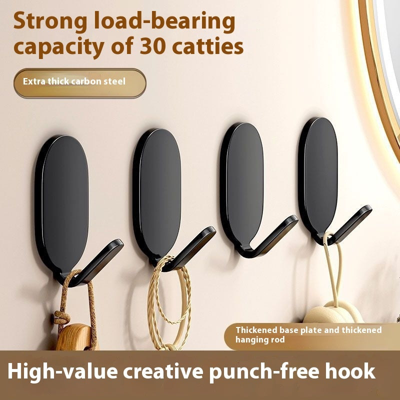 Hook Punch-free Kitchen Bathroom Behind The Door Traceless Load Bearing Stainless Steel
