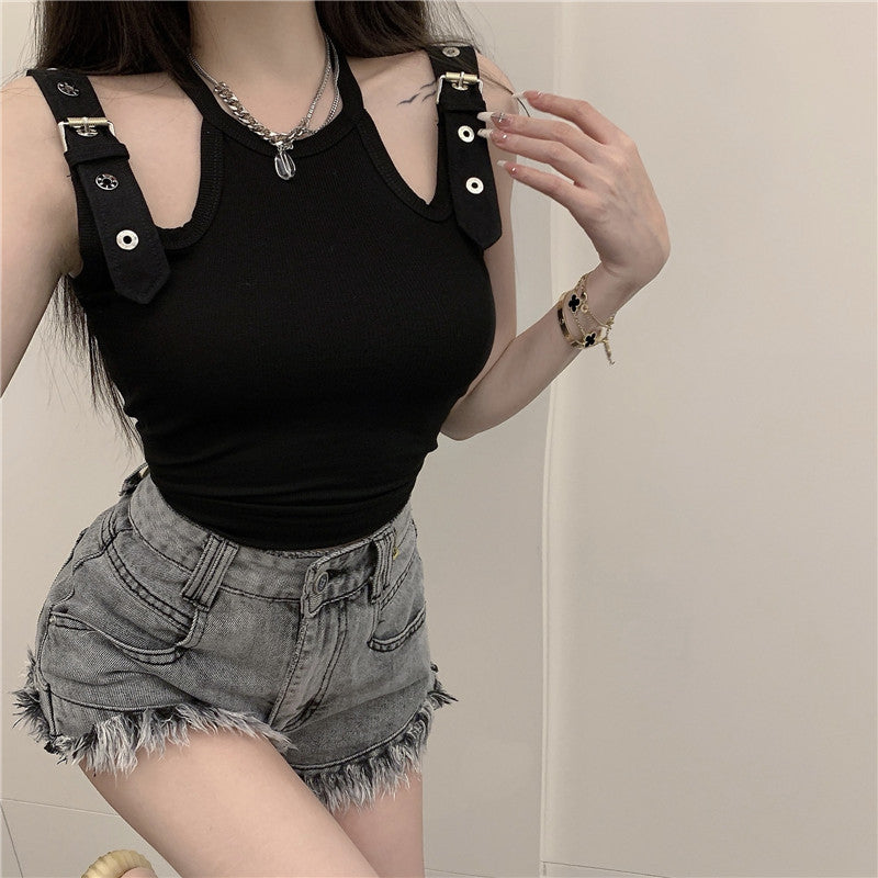 Strapless Slim Tank Top T-shirt Women