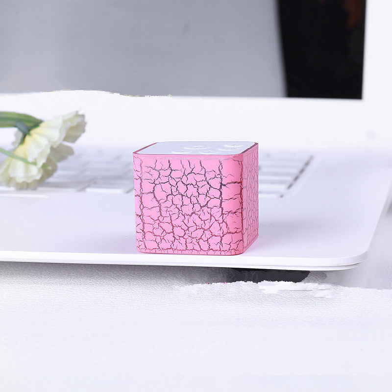 Mini Card Water Cube Colorful Lights External Mp3 Player