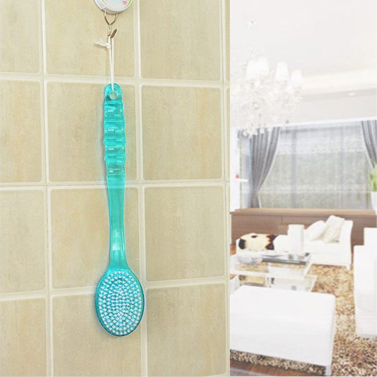 Long Handle Back Scrubber – Bath Brush with Sponge for Exfoliating & Skin Massage