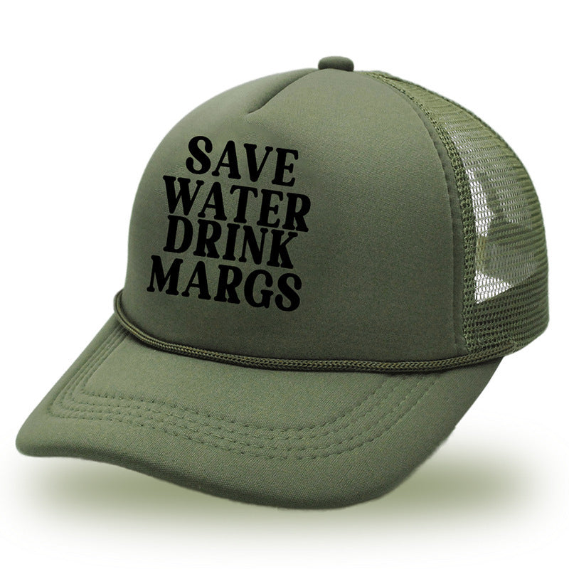 Save Water Ink Margs Printed Baseball Cap