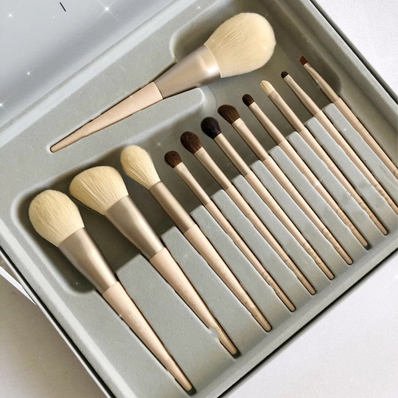 12-Piece Makeup Brush Set – Essential Eye & Face Brushes Kit