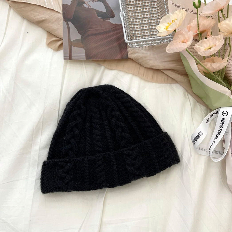 Japanese Twist Thick Wool Hat Women