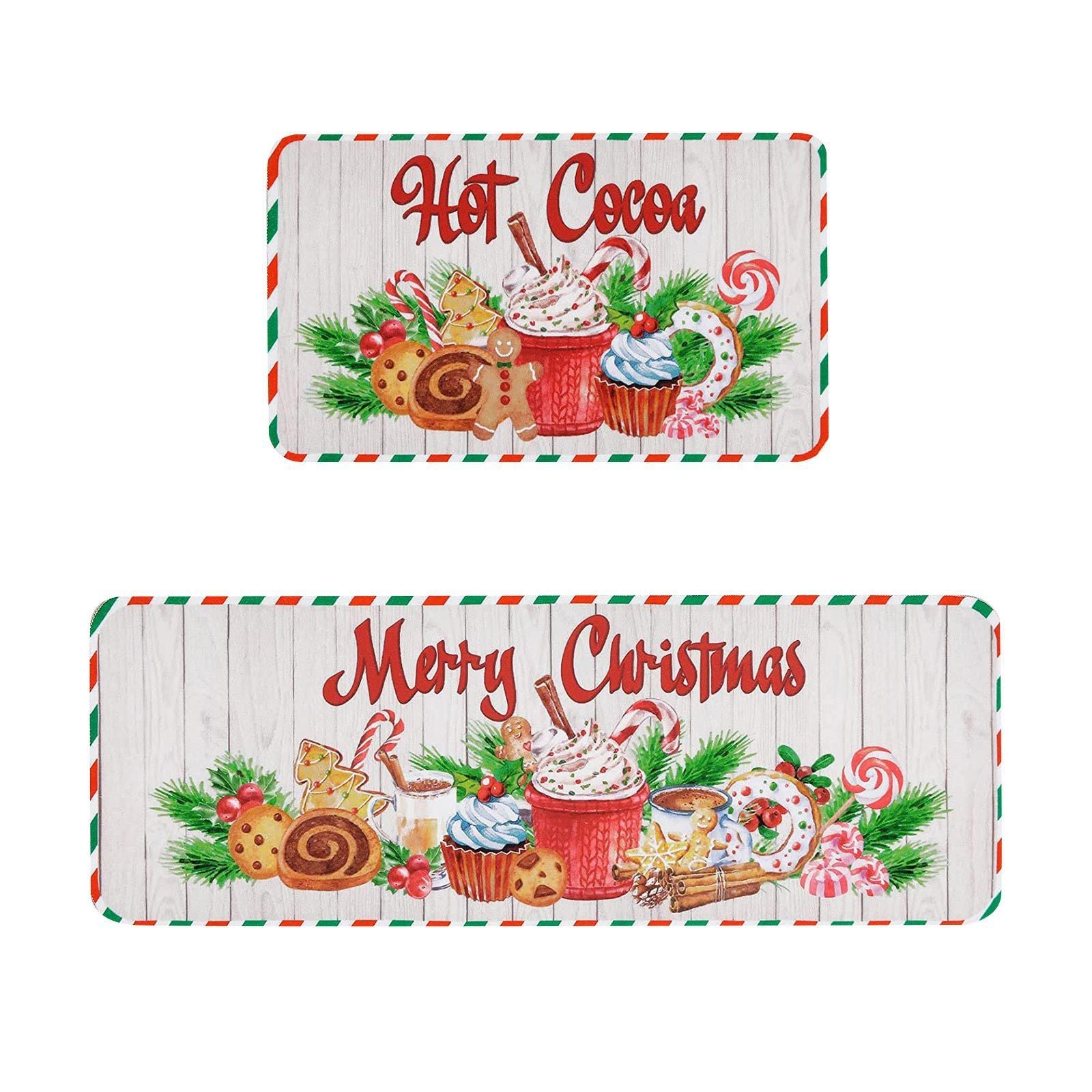 Christmas Winter Antislip Stain-resistant Entrance Absorbent Floor Mat